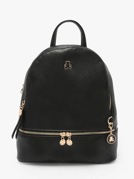 Rugzak Lulu castagnette Zwart zip WILLO